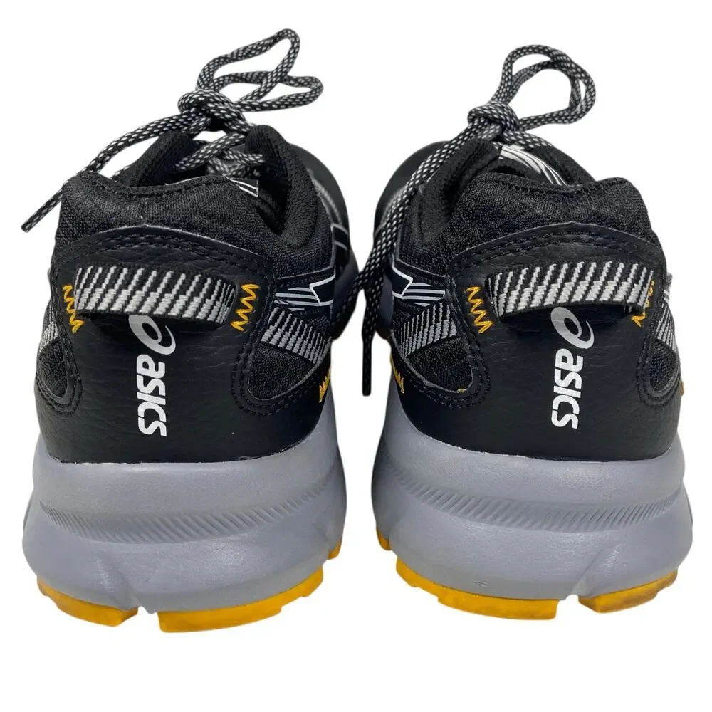 Asics Trail Scout 2 Running Shoes MenS Size 10.5 Black Yellow 1011B181 - Picture 3 of 9